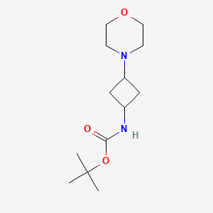 molecular formula C13H24N2O3 B12278751 Tert-butyl 3-morpholinocyclobutylcarbamate 