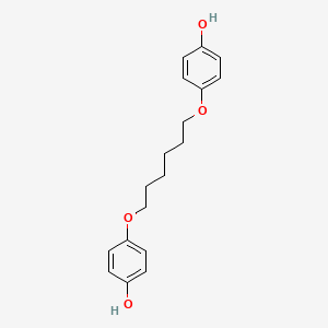 molecular formula C18H22O4 B12278777 1,6-Bis(4-hydroxyphenoxy)hexane 