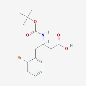 molecular formula C15H20BrNO4 B12278801 3-(Boc-amino)-4-(2-bromophenyl)butyric Acid 