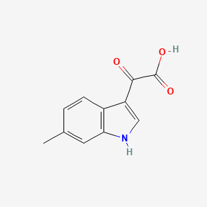 molecular formula C11H9NO3 B12278806 2-(6-Methyl-3-indolyl)-2-oxoacetic Acid 