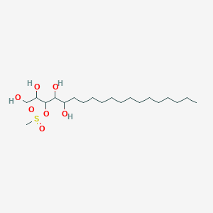 molecular formula C20H42O7S B12278823 1,2,4,5-Tetrahydroxynonadecan-3-yl methanesulfonate 