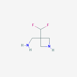 1-[3-(Difluoromethyl)azetidin-3-yl]methanamine