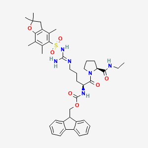 molecular formula C41H52N6O7S B12278858 Fmoc-Arg(Pbf)-Pro-NHEt 