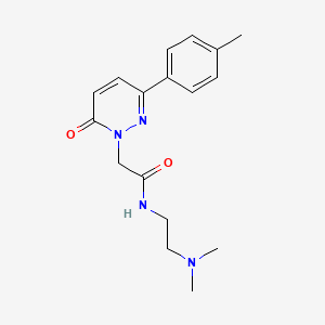molecular formula C17H22N4O2 B1227887 N-[2-(二甲氨基)乙基]-2-[3-(4-甲苯基)-6-氧代-1-哒嗪基]乙酰胺 