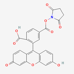 molecular formula C25H15NO9 B12278873 Flurescein-NHS ester 