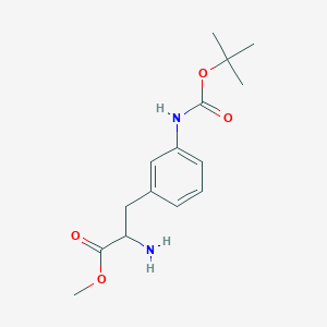 molecular formula C15H22N2O4 B12278875 3-(Boc-amino)-L-phenylalanine Methyl Ester 