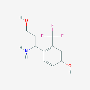 4-(1-Amino-3-hydroxypropyl)-3-(trifluoromethyl)phenol