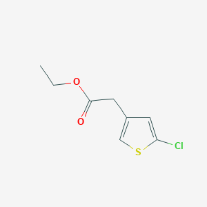 molecular formula C8H9ClO2S B12278923 Ethyl 2-(5-chlorothiophen-3-yl)acetate 