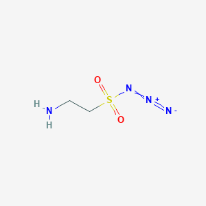 molecular formula C2H6N4O2S B12278936 2-Aminoethyl sulfonylazide 