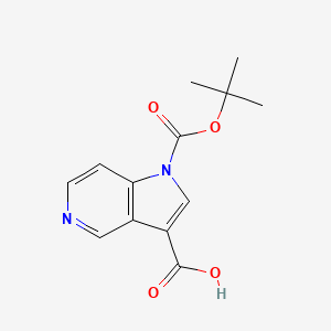 molecular formula C13H14N2O4 B12278950 1-[(tert-butoxy)carbonyl]-1H-pyrrolo[3,2-c]pyridine-3-carboxylic acid 