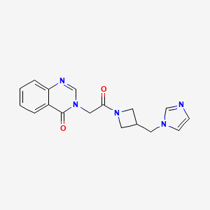 3-(2-{3-[(1H-imidazol-1-yl)methyl]azetidin-1-yl}-2-oxoethyl)-3,4-dihydroquinazolin-4-one