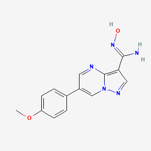 N-hydroxy-6-(4-methoxyphenyl)pyrazolo[1,5-a]pyrimidine-3-carboximidamide