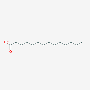 molecular formula C14H27O2- B1227901 十四酸 
