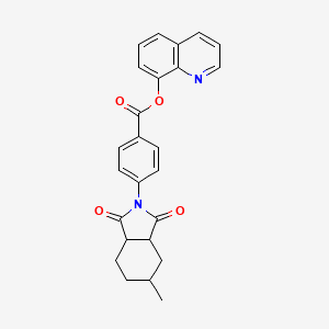 quinolin-8-yl 4-(5-methyl-1,3-dioxooctahydro-2H-isoindol-2-yl)benzoate