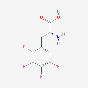 molecular formula C9H7F4NO2 B12279082 2,3,4,5-Tetrafluoro-D-Phenylalanine CAS No. 747405-49-8