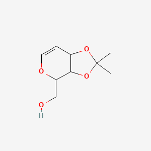 molecular formula C9H14O4 B12279088 3,4-O-Isopropylidene-D-galactal 