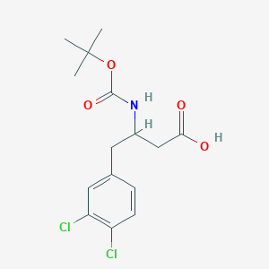 molecular formula C15H19Cl2NO4 B12279089 3-(Boc-amino)-4-(3,4-dichlorophenyl)butyric Acid 