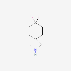 molecular formula C8H13F2N B12279091 7,7-Difluoro-2-azaspiro[3.5]nonane CAS No. 2169167-41-1