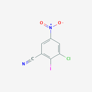 3-Chloro-2-iodo-5-nitrobenzonitrile