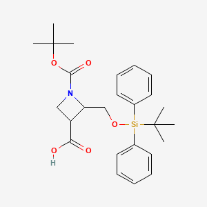 1-Boc-2-[[(tert-butyldiphenylsilyl)oxy]methyl]azetidine-3-carboxylic Acid