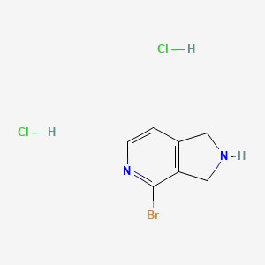 4-bromo-2,3-dihydro-1H-pyrrolo[3,4-c]pyridine;dihydrochloride