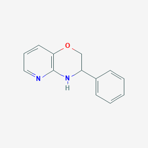 molecular formula C13H12N2O B12279123 3-Phenyl-3,4-dihydro-2H-pyrido[3,2-B][1,4]oxazine 