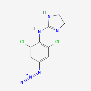 molecular formula C9H8Cl2N6 B1227916 4-Azidoclonidine CAS No. 99616-15-6