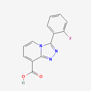 3-(2-Fluorophenyl)-[1,2,4]triazolo[4,3-a]pyridine-8-carboxylic acid