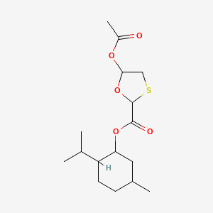 (2R,5S)-(1R,2S,5R)-2-Isopropyl-5-methylcyclohexyl 5-acetoxy-1,3-oxathiolane-2-carboxylate