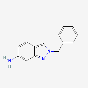 molecular formula C14H13N3 B12279178 2-benzyl-2H-indazol-6-amine 