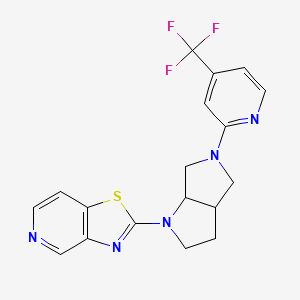 2-(1-{[1,3]Thiazolo[4,5-c]pyridin-2-yl}-octahydropyrrolo[2,3-c]pyrrol-5-yl)-4-(trifluoromethyl)pyridine