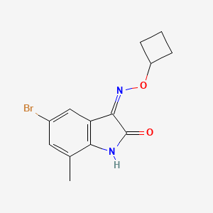 5-Bromo-7-methyl-1H-indole-2,3-dione 3-(O-cyclobutyl-oxime)