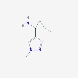 2-Methyl-1-(1-methyl-1H-pyrazol-4-yl)-cyclopropylamine