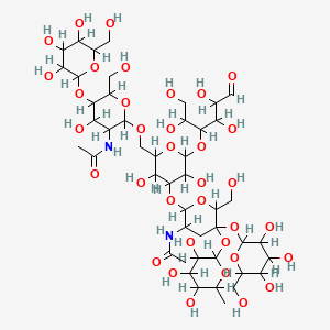 molecular formula C46H78N2O35 B1227922 Lacto-N-fucoheptaose CAS No. 56501-25-8