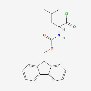 9H-fluoren-9-ylmethyl N-(1-chloro-4-methyl-1-oxopentan-2-yl)carbamate