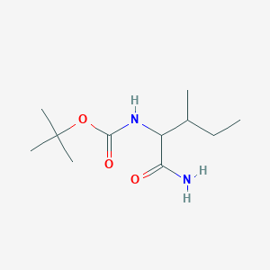 molecular formula C11H22N2O3 B12279256 N-tert-Butoxycarbonyl-L-isoleucineamide 