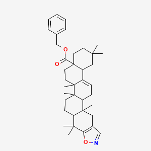 Benzyl 1,2,8,8,15,22,22-heptamethyl-20-oxa-19-azahexacyclo[12.11.0.02,11.05,10.015,23.017,21]pentacosa-11,17(21),18-triene-5-carboxylate