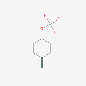 molecular formula C8H11F3O B12279303 1-Methylene-4-(trifluoromethoxy)cyclohexane CAS No. 2231675-45-7