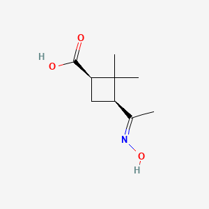 (1R,3S)-3-[1-(hydroxyimino)ethyl]-2,2-dimethylcyclobutane-1-carboxylic acid