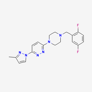 3-{4-[(2,5-difluorophenyl)methyl]piperazin-1-yl}-6-(3-methyl-1H-pyrazol-1-yl)pyridazine