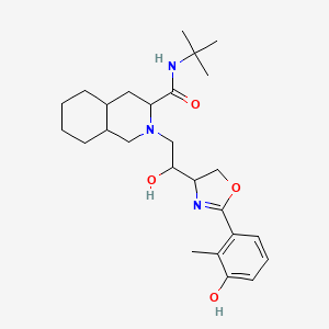 (3S,4AS,8aS)-2-((2R)-2-((4S)-4,5-dihydro-2-(3-hydroxy-2-methylphenyl)-4-oxazolyl)-2-hydroxyethyl)-N-(1,1-dimethylethyl)decahydro-3-isoquinolinecarboxamide