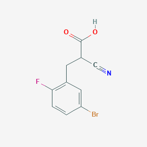 3-(5-Bromo-2-fluorophenyl)-2-cyanopropionic Acid