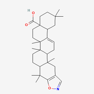 molecular formula C31H45NO3 B12279415 1,2,8,8,15,22,22-Heptamethyl-20-oxa-19-azahexacyclo[12.11.0.02,11.05,10.015,23.017,21]pentacosa-11,17(21),18-triene-5-carboxylic acid 