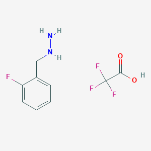 molecular formula C9H10F4N2O2 B12279441 (2-Fluorobenzyl)hydrazine 2,2,2-trifluoroacetate 