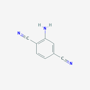 molecular formula C8H5N3 B12279487 2-Aminobenzene-1,4-dicarbonitrile CAS No. 27391-37-3