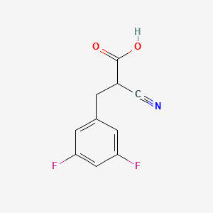 molecular formula C10H7F2NO2 B12279515 2-Cyano-3-(3,5-difluorophenyl)propionic Acid CAS No. 2044707-20-0