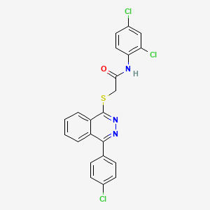 2-{[4-(4-chlorophenyl)phthalazin-1-yl]sulfanyl}-N-(2,4-dichlorophenyl)acetamide