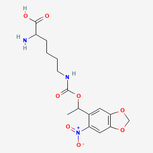 (2S)-2-aMino-6-((1-(6-nitrobenzo[d][1,3]dioxol-5-yl)ethoxy)carbonylaMino)hexanoic acid