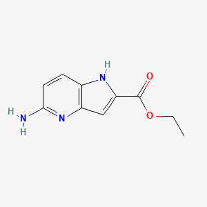 molecular formula C10H11N3O2 B12279581 ethyl5-amino-1H-pyrrolo[3,2-b]pyridine-2-carboxylate 