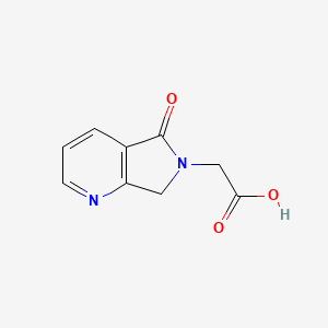 molecular formula C9H8N2O3 B12279594 2-(5-oxo-5H-pyrrolo[3,4-b]pyridin-6(7H)-yl)acetic acid 